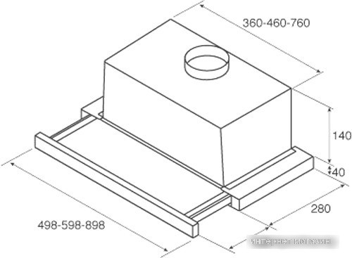 Кухонная вытяжка Jetair Aurora LX/GRX/F/50 PRF0093612C