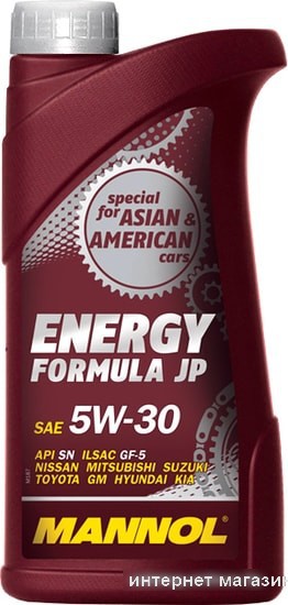 Моторное масло Mannol Energy Formula JP 5W-30 API SN 1л