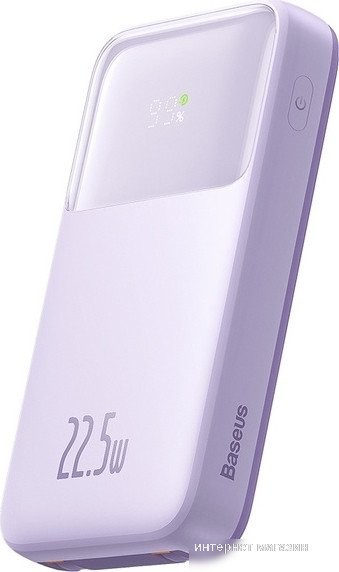 Внешний аккумулятор Baseus Comet Series Dual-Cable Digital Display Fast Charge Power Bank 22.5W 20000mAh (сиреневый)