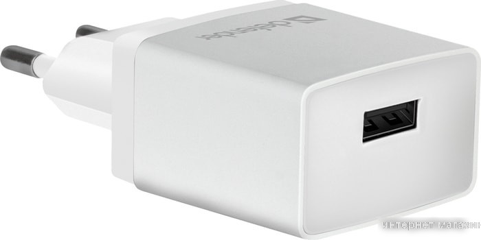 Сетевое зарядное Defender EPA-10 (белый)
