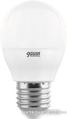 Светодиодная лампа Gauss Globe-dim E27 7 Вт 4100 К 105102207-D