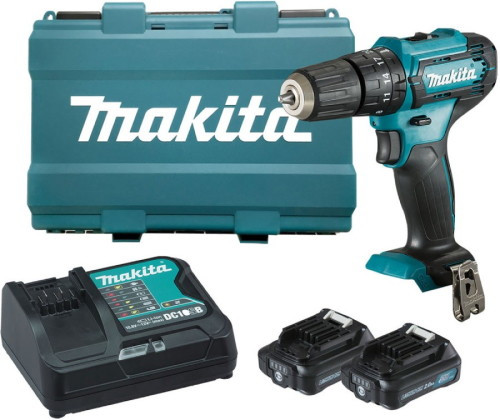 Дрель-шуруповерт Makita HP333DWME (с 2-мя АКБ, кейс)
