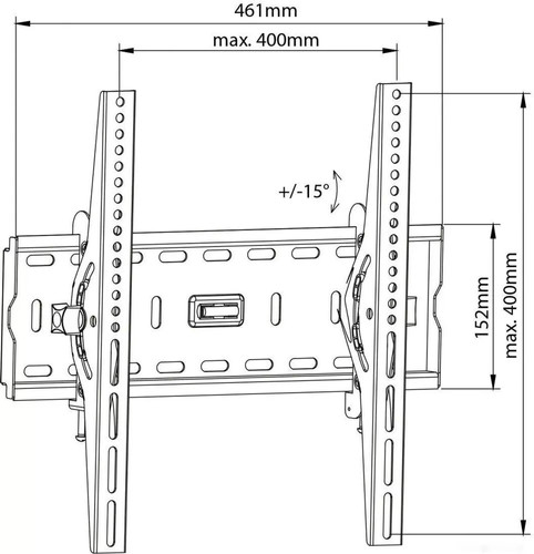 Кронштейн Maclean MC-778 (черный)
