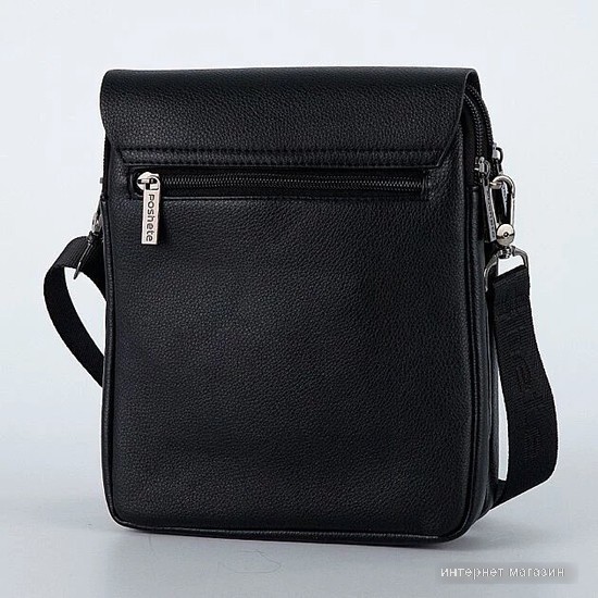 Мужская сумка Poshete 250-5189-3-BLK (черный)