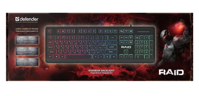 Клавиатура Defender Raid GK-778DL RU