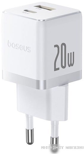 Сетевое зарядное Baseus Palm Fast Charger C+U 20W EU P10111608213-00 (черный)