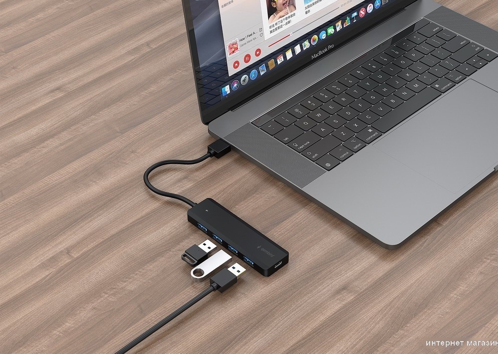 USB-хаб Gembird UHB-U3P4P-02