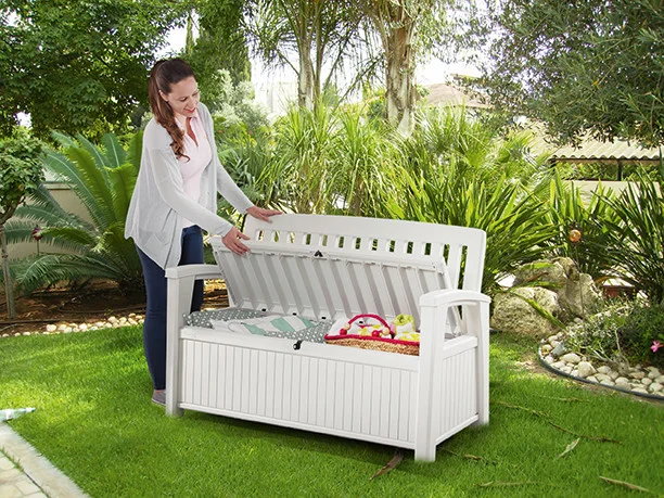 Сундук Keter Patio Bench (белый)