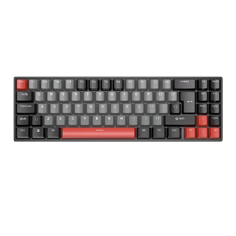 Беспроводная клавиатура Royal Kludge RK71 ISO RGB (черный, RK Red)