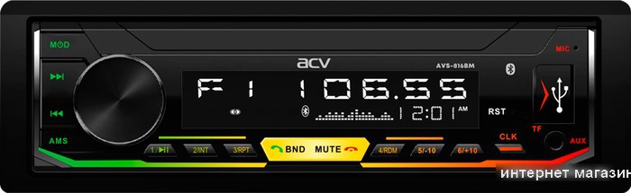 USB-магнитола ACV AVS-816BM
