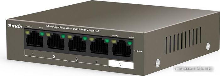 Неуправляемый коммутатор Tenda TEG1105P-4-63W
