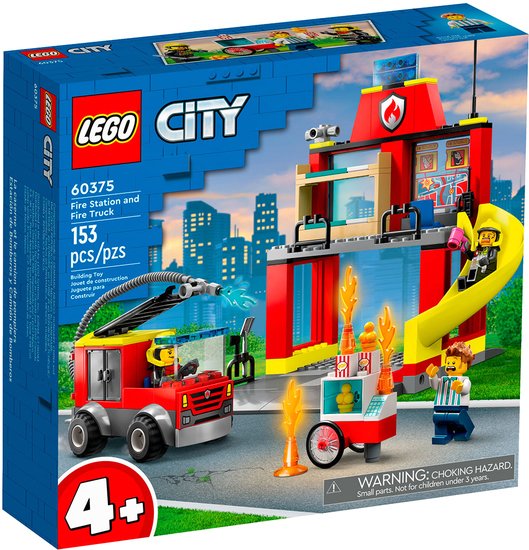 Конструктор LEGO City 60375 Пожарная часть и пожарная машина