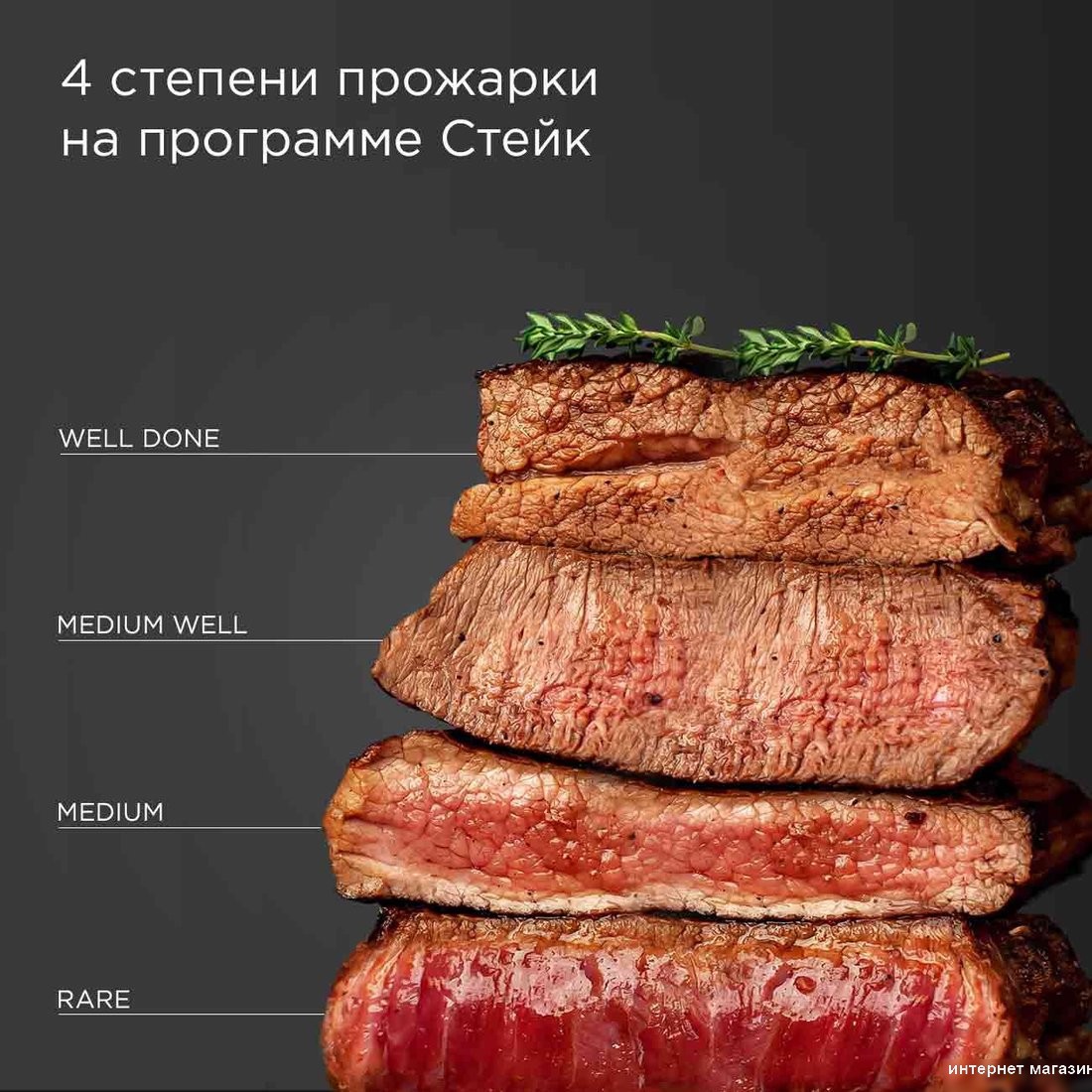 Электрогриль Redmond (Редмонд) SteakMaster GM303 (серый)
