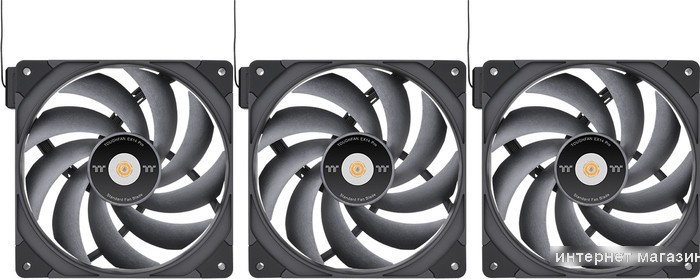 Набор вентиляторов Thermaltake Toughfan EX14 Pro 3-Fan Pack CL-F172-PL14BL-A
