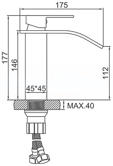 Смеситель Ledeme L1055-29