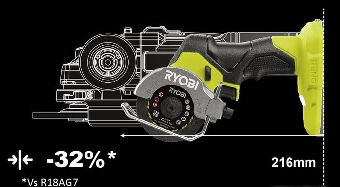Дисковая (циркулярная) пила Ryobi RCT18C-0 5133004953 (без АКБ)