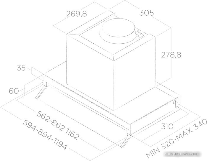 Кухонная вытяжка Elica Boxin IX/A/90 PRF0097839B