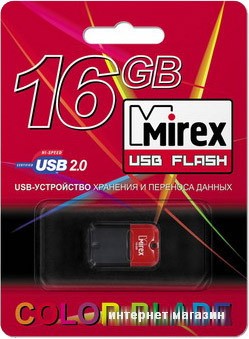 USB Flash Mirex ARTON RED 16GB (13600-FMUART16)