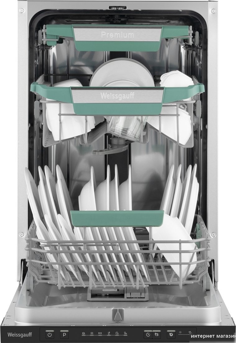 Встраиваемая посудомоечная машина Weissgauff BDW 4536 D Inverter AutoOpen Infolight