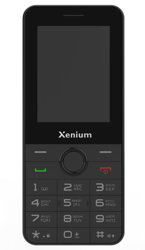 Кнопочный телефон Xenium X240 (черный)