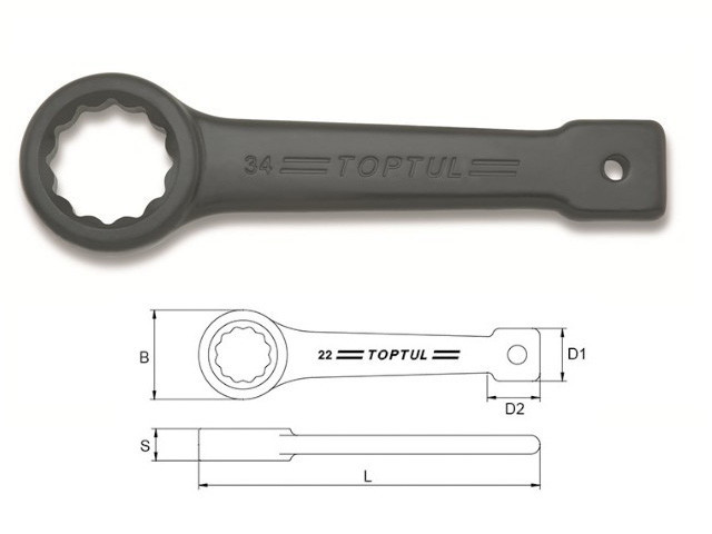Набор ключей Toptul AAAR7070 1 предмет