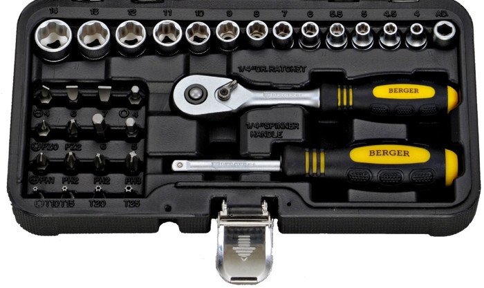 Универсальный набор инструментов Berger BG043-14 (43 предмета)