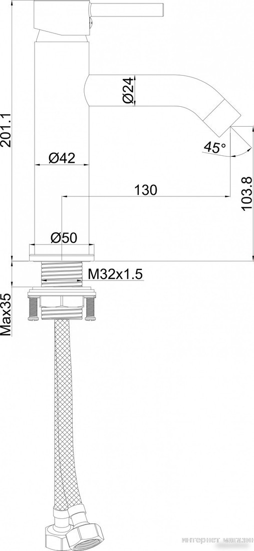 Смеситель Maxonor Pure Life PL1087-9