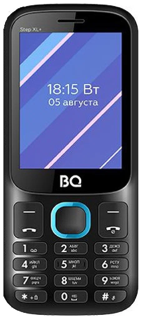 Мобильный телефон BQ-Mobile BQ-2820 Step XL+ (черный/зеленый)