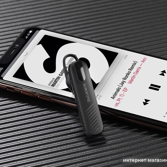 Bluetooth гарнитура Borofone BC20 (черный)