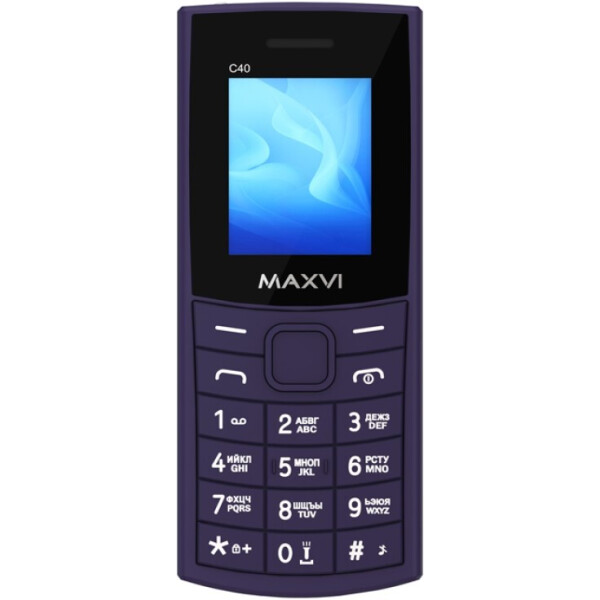 Кнопочный телефон Maxvi C40 (фиолетовый)