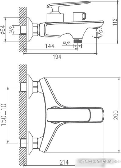 Смеситель Haiba HB60548-7 (черный)