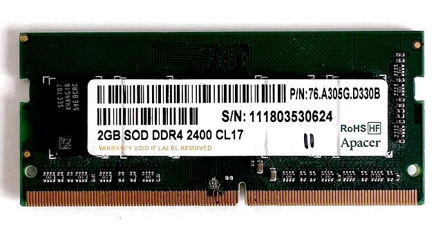 Оперативная память Apacer 2GB DDR4 SOD 2400 CL17 (уценка)