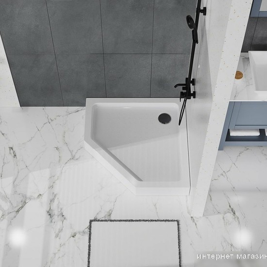 Душевой поддон BelBagno TRAY-BB-P-90-15-W 90x90