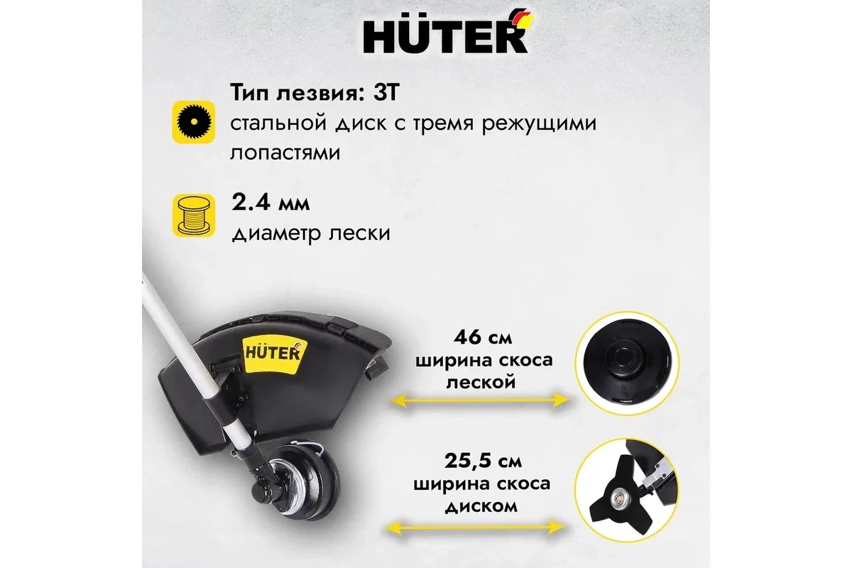 Триммер бензиновый Huter GGT-1900T