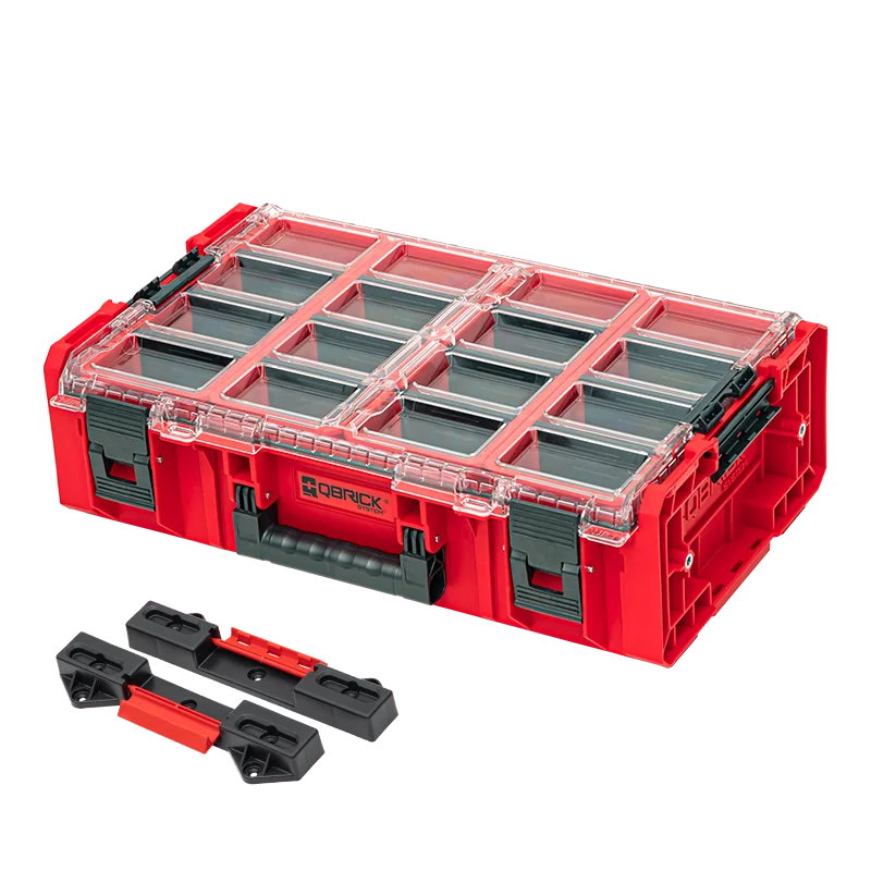 Органайзер Qbrick System ONE Organizer 2XL 2.0 RED Ultra HD Custom + 2x ONE Connect Adapter, красный