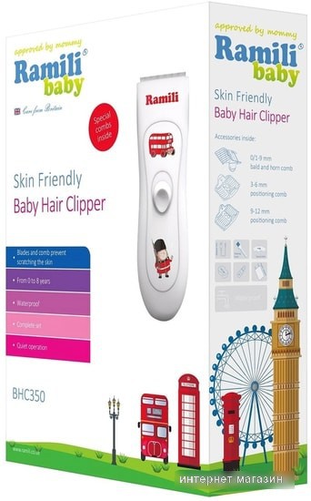 Машинка для стрижки волос Ramili Baby Hair Clipper BHC350