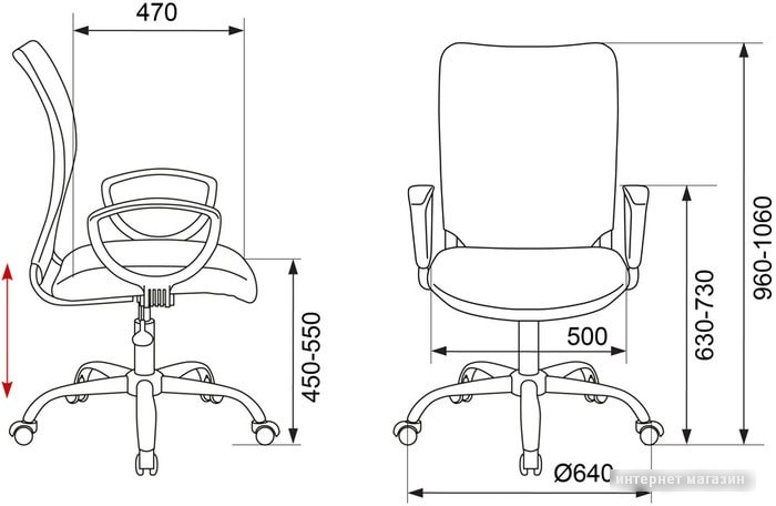 Кресло Бюрократ CH-599AXSL/32G/TW-11 (черный/серый)