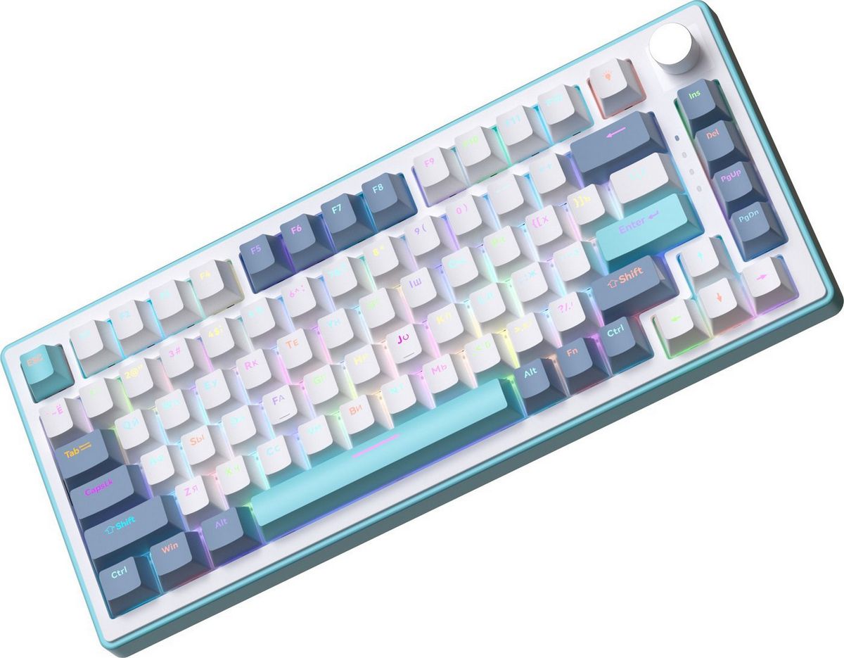 Клавиатура JEGG ZA82 White Navy Blue (OUTEMU Orange)
