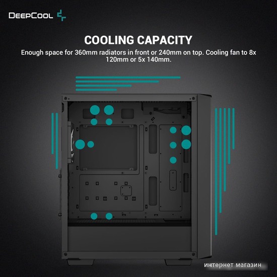 Корпус DeepCool CC560 V2 ARGB R-CC560-BKTAA4-G-2
