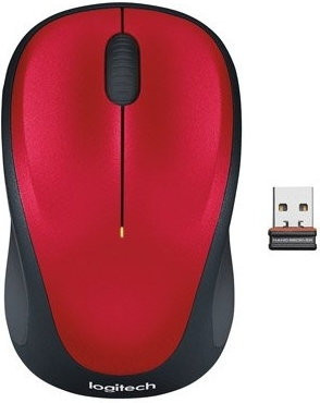 Мышь Logitech M235 Wireless Mouse (красный) [910-002496]