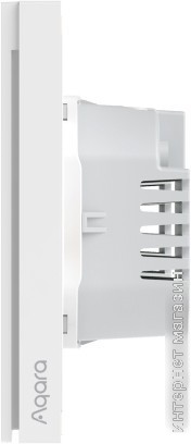 Выключатель Aqara Smart Wall Switch H1 двухклавишный без нейтрали (серый)