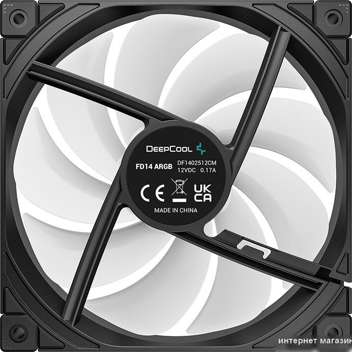 Вентилятор для корпуса DeepCool FD14 ARGB R-FD14-BKAPN1-G