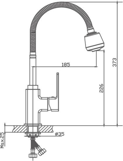 Смеситель Haiba HB73615 (хром)