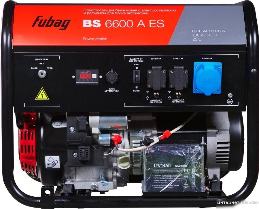 Бензиновый генератор Fubag BS 6600 A ES 646281
