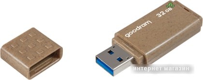 USB Flash GOODRAM UME3 Eco Friendly 32GB (коричневый)