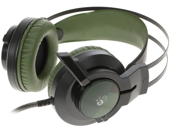 Наушники A4Tech Bloody J450 (черный/зеленый)