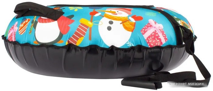 Тюбинг Snowstorm BZ-90 Cristmass W112873 (90см, бирюзовый/черный)