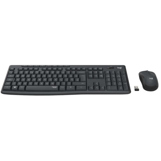 Клавиатура + мышь Logitech MK295 Silent Wireless Combo 920-009807 (графитовый)
