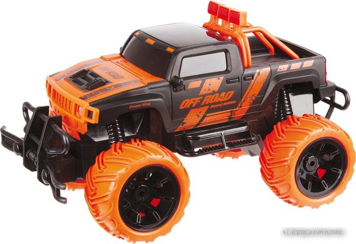 Автомодель Crossbot Джип Трофи Мастер 870596 (черный/оранжевый)