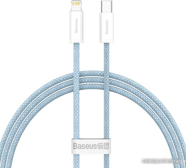 Кабель Baseus Lightning - USB Type-C CALD000103 (2 м, голубой)
